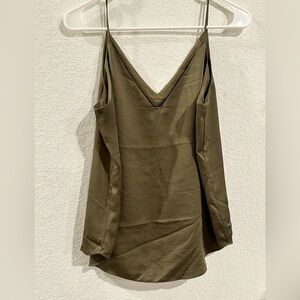 Express Olive Green Women's Sleeveless Top